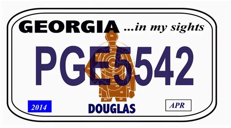 My Satirical Side: GEORGIA unveils new License Plate Design