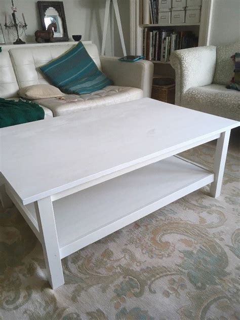 Ikea large wooden coffee table painted white | in Morningside, Edinburgh | Gumtree