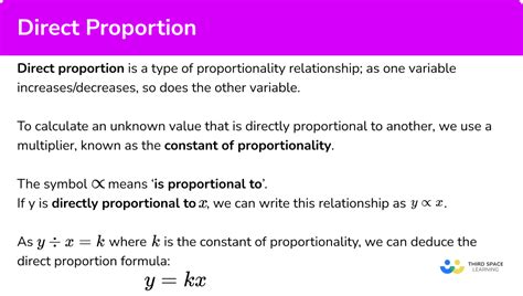 Direct Proportion - GCSE Maths - Steps, Examples & Worksheet