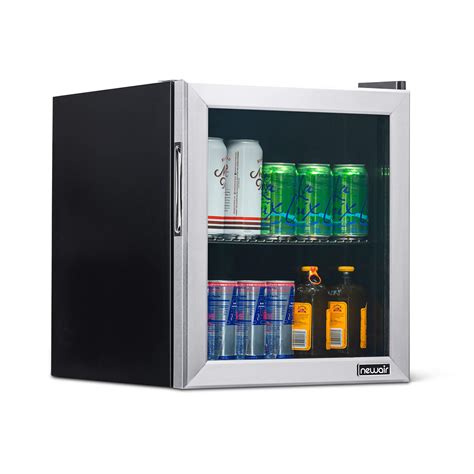 Buy NewAir Mini Fridge Beverage Refrigerator and Cooler, Free Standing Glass Door Refrigerator ...