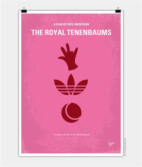 No320 My The Royal Tenenbaums minimal movie poster – CHUNGKONG