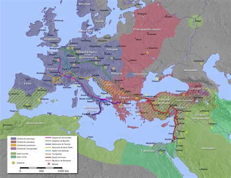 Carte de la premiere croisade - First Crusade - Wikipedia | Crusade, Historical geography ...