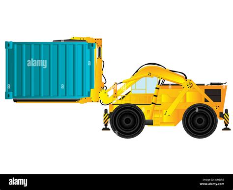 Container handler, forklift Stock Photo - Alamy