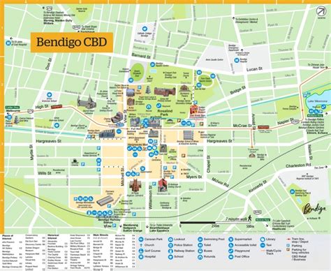 Bendigo sightseeing map - Ontheworldmap.com