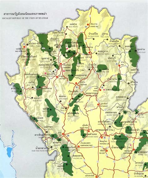 Wildlife Thailand - Map of Northern Thailand National Parks - FORUM