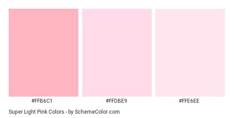 Super Light Pink Color Scheme » Monochromatic » SchemeColor.com