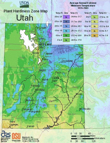 Utah Planting Zones – USDA Map Of Utah Growing Zones | Plant hardiness ...