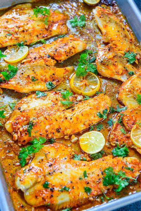 Spicy Lemon Garlic Baked Tilapia | Recipe | Baked tilapia, Baked tilapia recipes, Fish recipes ...