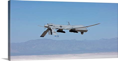 An MQ-1 Predator flies a training mission over New Mexico Wall Art ...