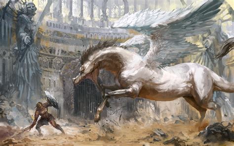 Pegasus, Wings, Green, HD Wallpaper | Rare Gallery