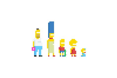 The Simpsons Pixel Design on Behance