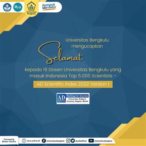 Selamat kepada 18 Dosen Universitas Bengkulu | UNIVERSITAS BENGKULU