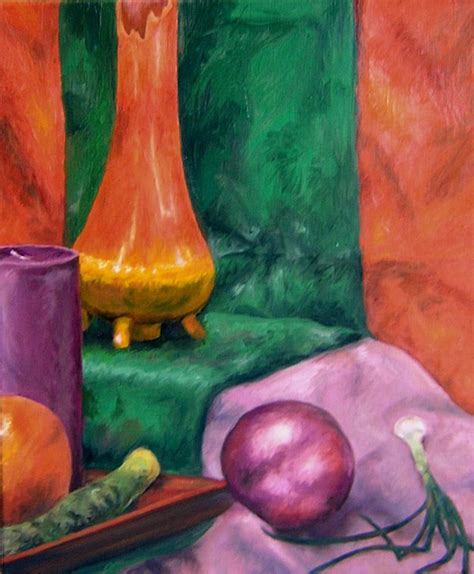 Still Life of Secondary Colors by Kelli Kohn