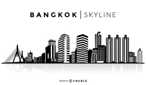 Bangkok Silhouette Skyline Vector Download