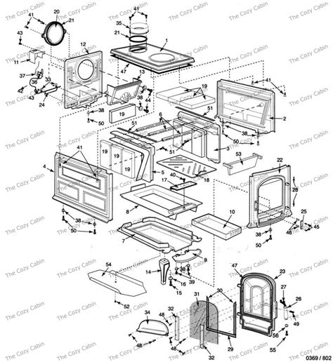 Aspen Woodburning Stove (1920) The Cozy Cabin Stove & Fireplace Parts Store