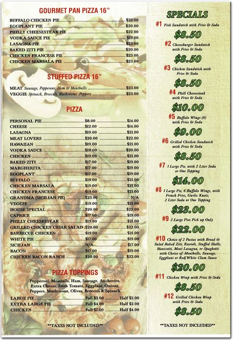 La Bella Pizza SI Restaurant in Staten Island / Official Menus & Photos