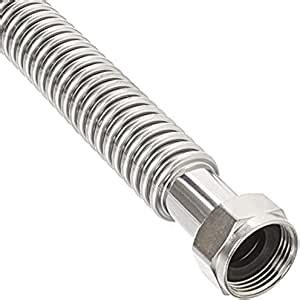 EZ-Fluid 12" Corrugated Flexible Stainless Steel Water Heater Connector ...