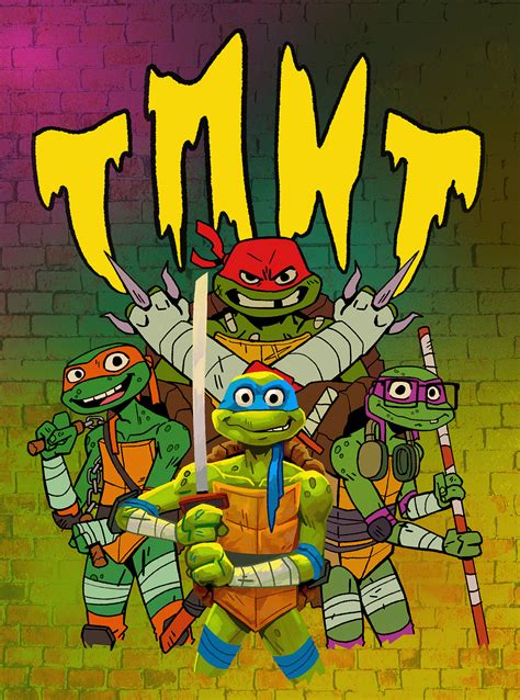 TMNT: Mutant Mayhem - Vintage Comic Cover on Behance