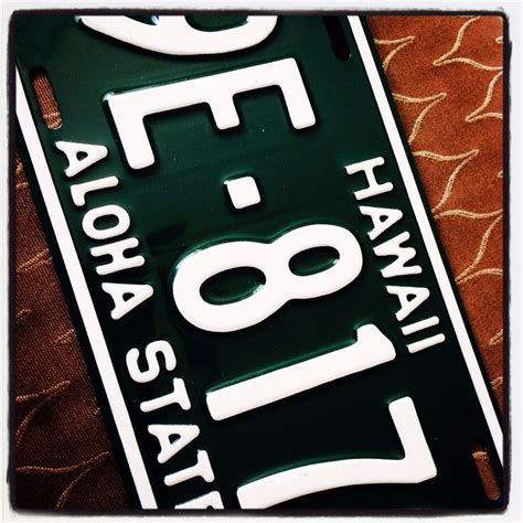 Old Hawaii license plate | Hawaiian quotes, License plate, Cute room decor