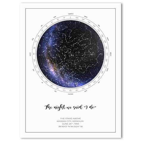 Buy The Stars Above Co Custom Star , Realistic Night Sky , Personalized Star , Constellation ...