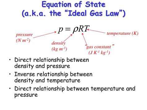 PPT - Equation of State (a.k.a. the “ Ideal Gas Law ” ) PowerPoint Presentation - ID:5328457