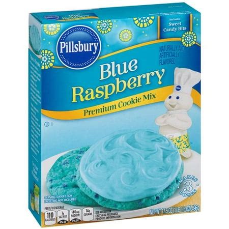 Pillsbury Blue Raspberry Premium Cookie Mix, 17.5 oz - Walmart.com