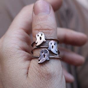 Ghost Ring Spooky Season Jewelry Halloween Jewelry Fall - Etsy