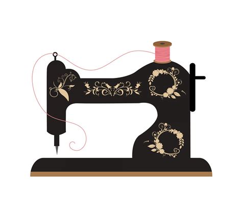 Sewing Machine Retro Clipart Free Stock Photo - Public Domain Pictures | Sewing machine drawing ...