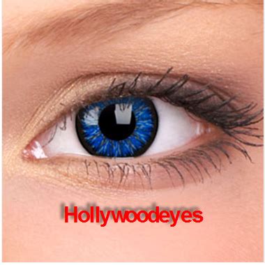 hollywoodeyescolorcontacts : Glamour Blue Color Contact Lenses - non prescription