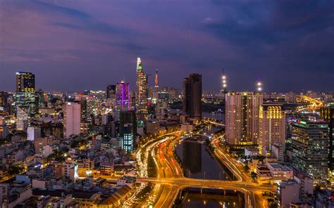 Saigon night from above (flycam) | Đêm Sài Gòn nhìn từ bầu t… | Flickr