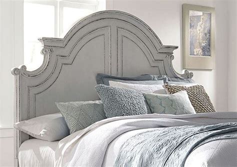 Magnolia Manor King Size Panel Bed - White | Home Furniture Plus Bedding