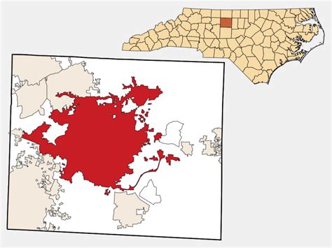 Greensboro, NC - Geographic Facts & Maps - MapSof.net