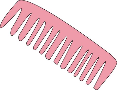 Pink Hair Comb Clip Art - Pink Hair Comb Image