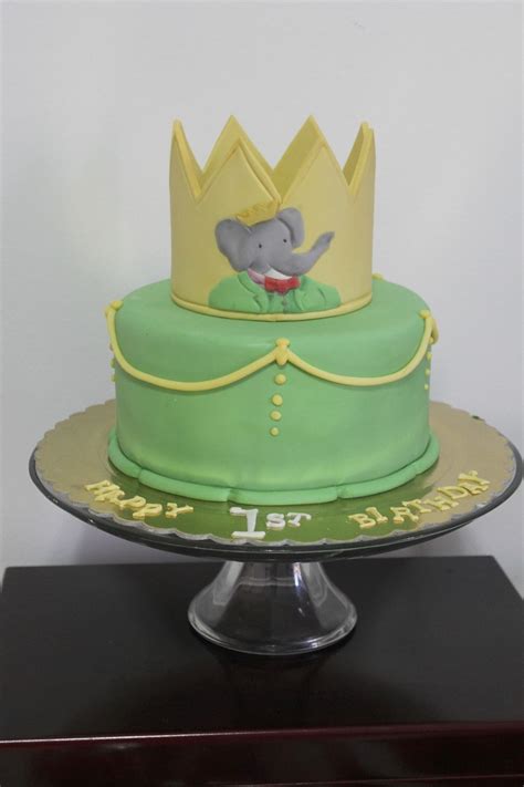 Richie's Babar cake! Babar Party | Elephant birthday party, Elephant cakes, Birthday cake kids