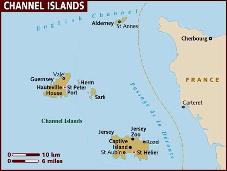 Map of Channel Islands