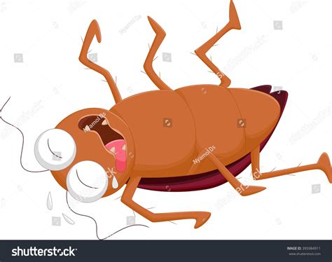 Cartoon Dead Cockroach Stock Illustration 395984911 - Shutterstock