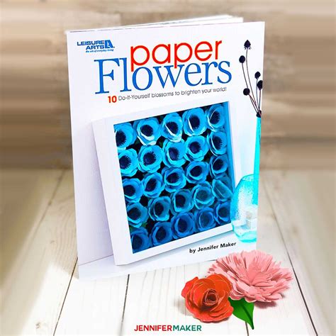 DIY Paper Flowers Book Now Blooming on Bookshelves - Jennifer Maker