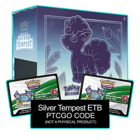 Silver Tempest ETB - Sleeves and Deck Box - Pokemon TCG Live Code – Card Cavern Trading Cards, LLC