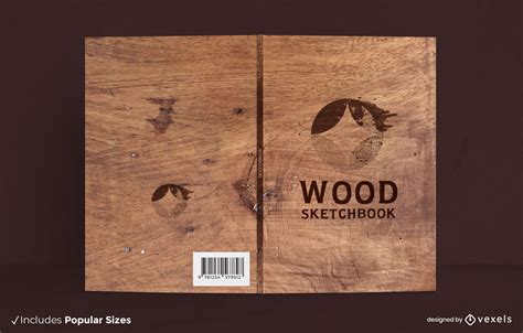 Wood Texture Book Cover Design Vector Download