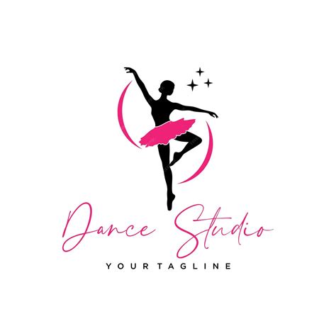 Premium Vector | Dance studio logo design