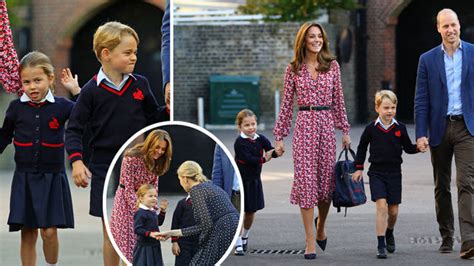 Kate Middleton and Prince William drop Princess Charlotte off for first ...