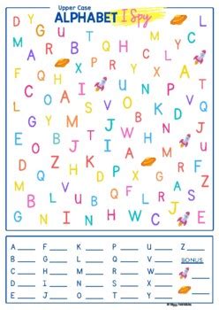 free printable alphabet i spy game paper trail design - free printable ...