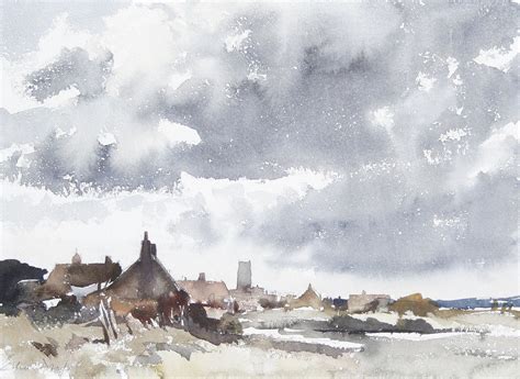 A Norfolk Village in 2020 | Watercolor landscape paintings, Watercolor ...