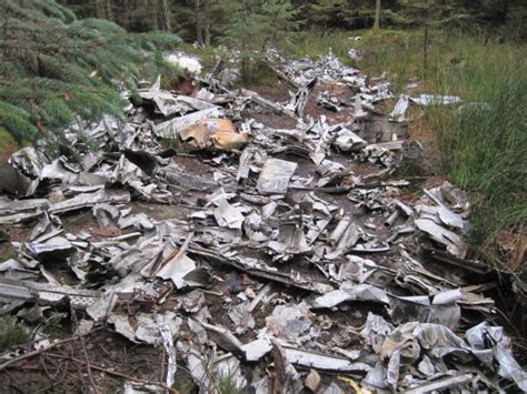 Remains of Crashed Halifax Bomber © Les Hull :: Geograph Britain and Ireland