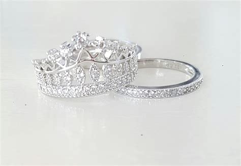 Silver Plated - Crown Ring - Princess Crown Ring - Stackable · JAC ...