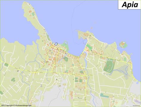 Apia Map | Samoa | Detailed Maps of Apia
