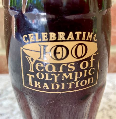 Coca Cola Bottle Celebrating 100 years Olympic Tradition un | Etsy