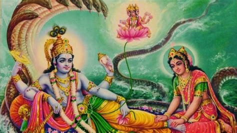 Download Laxmi Narayan Hd Wallpaper - High Resolution Lord Vishnu - Teahub.io