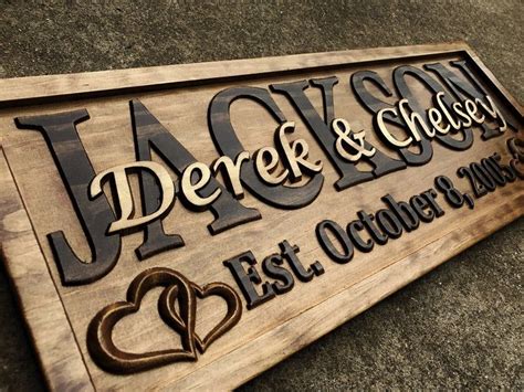 Personalized Wooden Wedding Signs