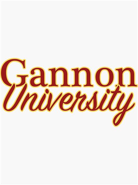 "Gannon University " Sticker for Sale by ehcreations | Redbubble